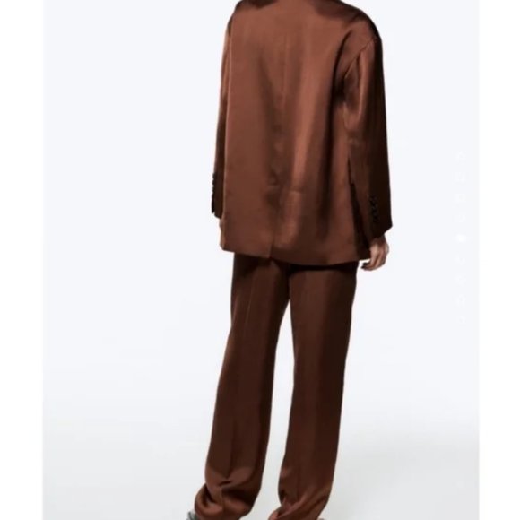 Zara oversized satin effect blazer - Picture 4 of 11